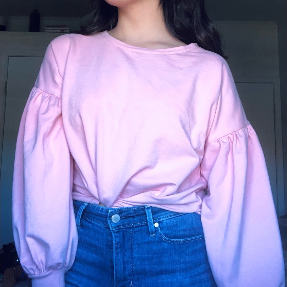 A.N.A Bubble sleeve sweatshirt